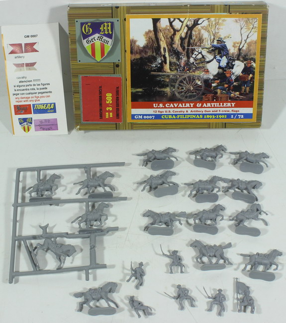 Modeling figures US cavalry, ref. GM 0007, 1/72, German – Bum – Victory – Sword, incomplete