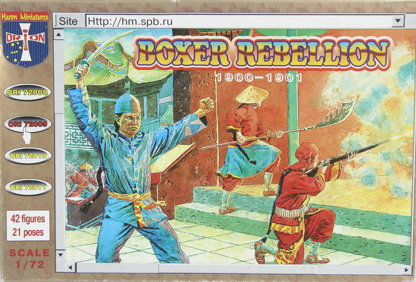 Modeling figures Boxer rebellion, 1900-1901, ref. 72009, 1/72, Haron Miniatures
