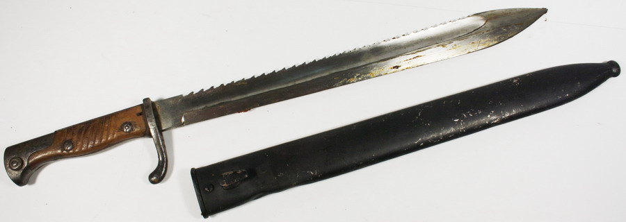 Bayonet Mauser 98 o Gewehr 98 (G-98), mod. 1898/05, 2º pattern, saw-backed