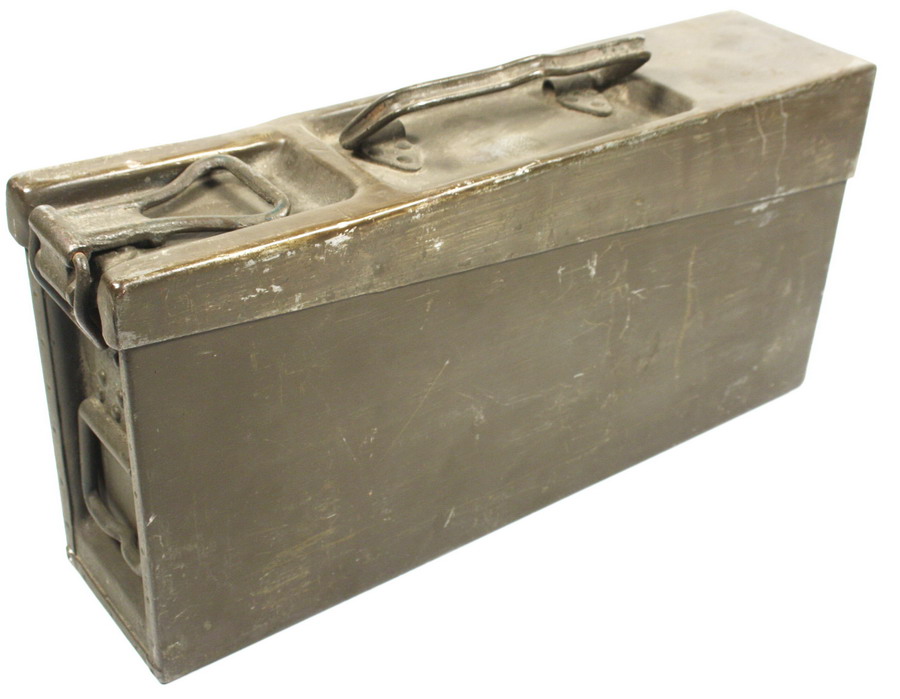 Box of Ammo (Patronenkasten) machine gun Polish Maxim 08 - 248 MG (p). Original Civil War - second world war.