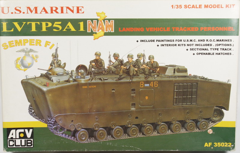 Modeling vehicle LVTP 5A1, Nam, US Marine, ref. AF 35022, 1/35, AFV