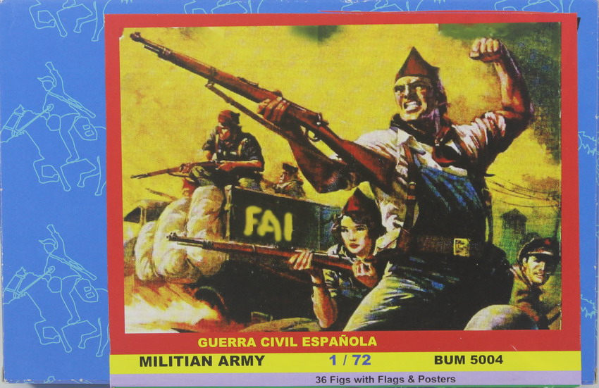 Modeling figures spanish, Milicianos, Spanish Civil War, Guerra Civil Española, ref. 5004, 17/2, BUM – Sword – Victory.