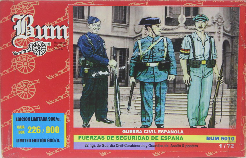Modeling figures Spanish Civil War security forces, ref. 5010, 1/72, BUM – Sword – Victory - German