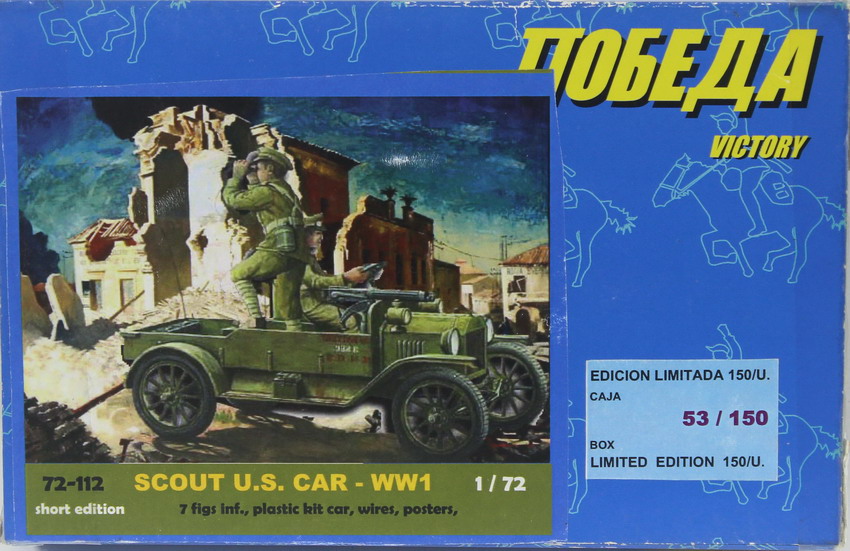 Modeling vehicle Scout US Car – M1, ref. 72-112, 1/72, BUM – Sword – Victory