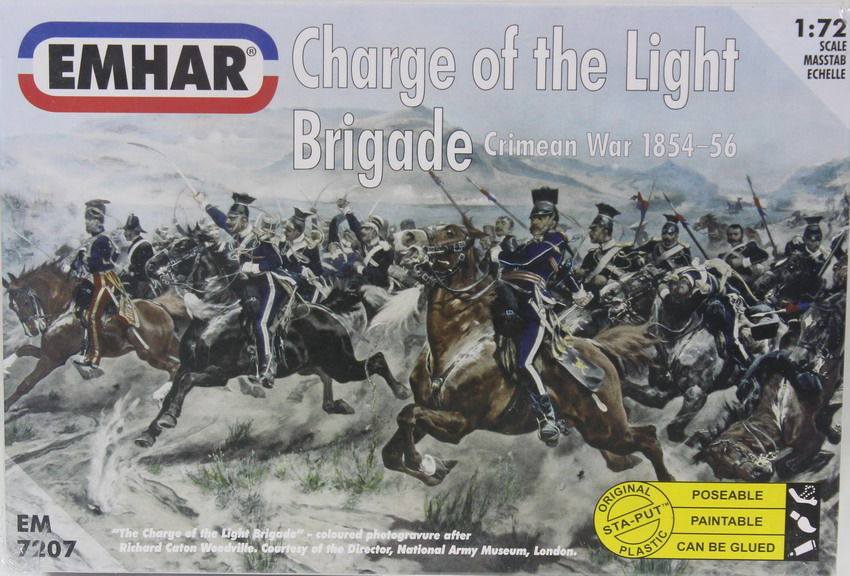 Modeling figures british, Charge of the Light Brigade, Cireman War 1854-56, ref. 7207, 1/72, Emhar