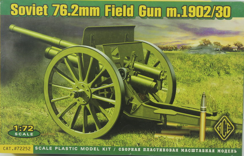 Modeling cannon Mod. 1902/30, 76,2 mm Field Gun, soviet, ref. 72252, 1/72, Ace