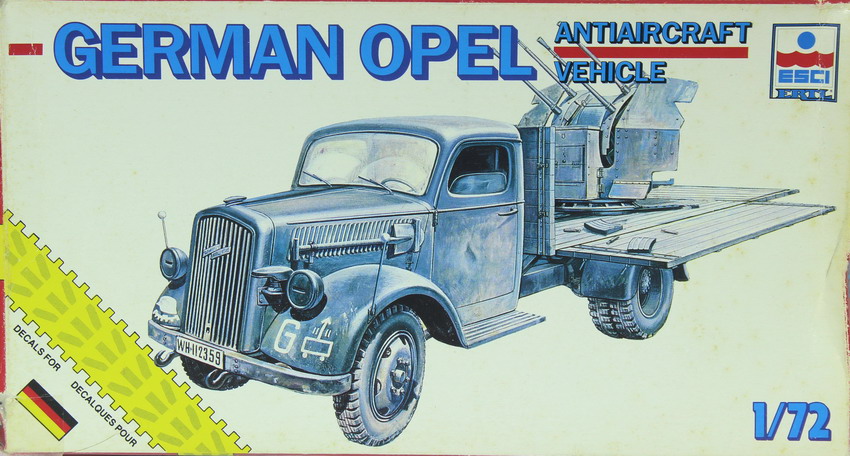 Modeling truck Opel Blitz, ref. 8366, 1/72, Esci