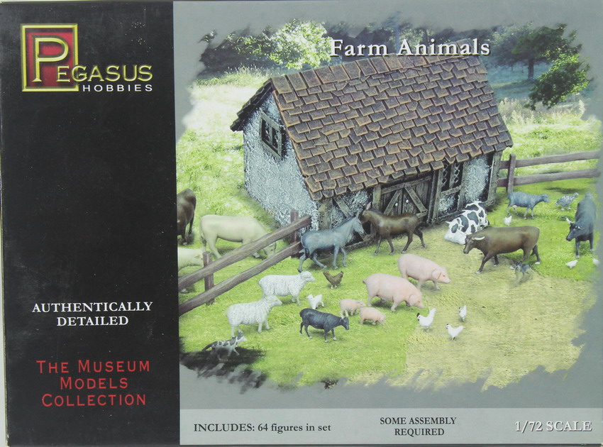 Modeling figures farm animals, ref. 7052, 1/72, Pegasus Hobbies