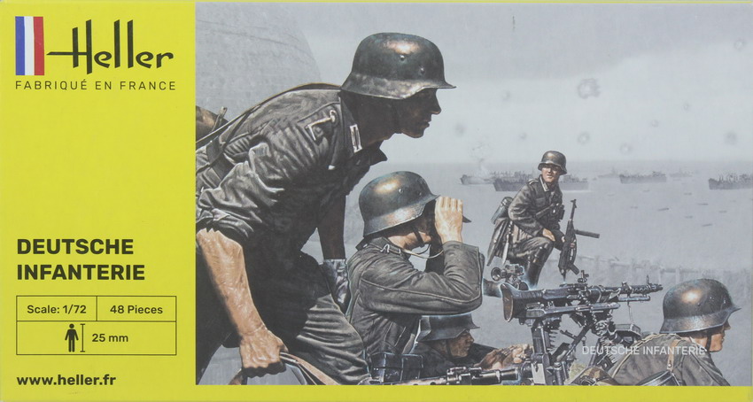 Modeling figures German infantry, ref. 49605, 1/72, Heller