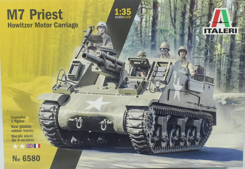 Modeling self-propelled M 7 Priest, ref. 6580, 1/35, Italeri