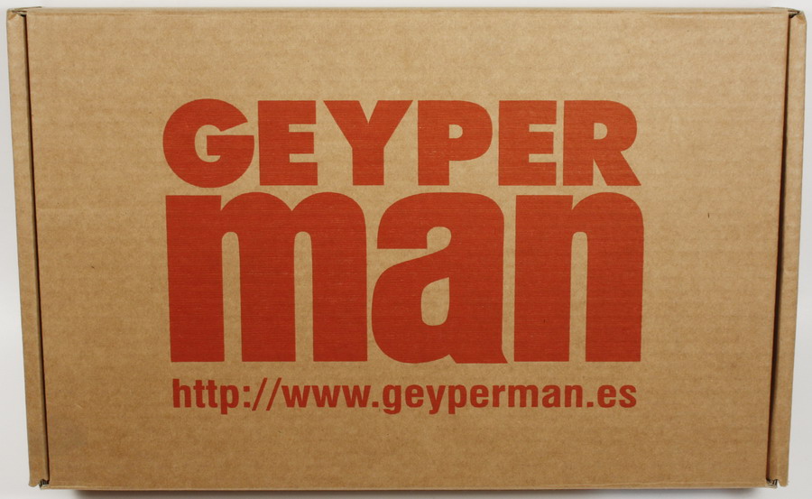 Accesorios Geyperman, caja de cartón, reedición, dimensiones 24,00 x 38,5 x 6 cms.