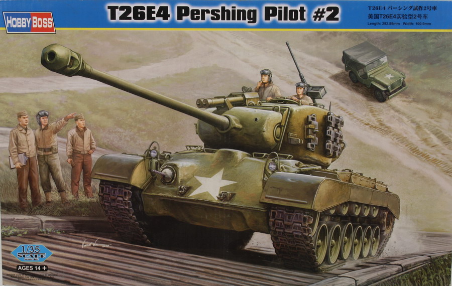 Modeling tank Pershing pilot 2. T 26 E4, ref. 82427, 1/35, Hobby