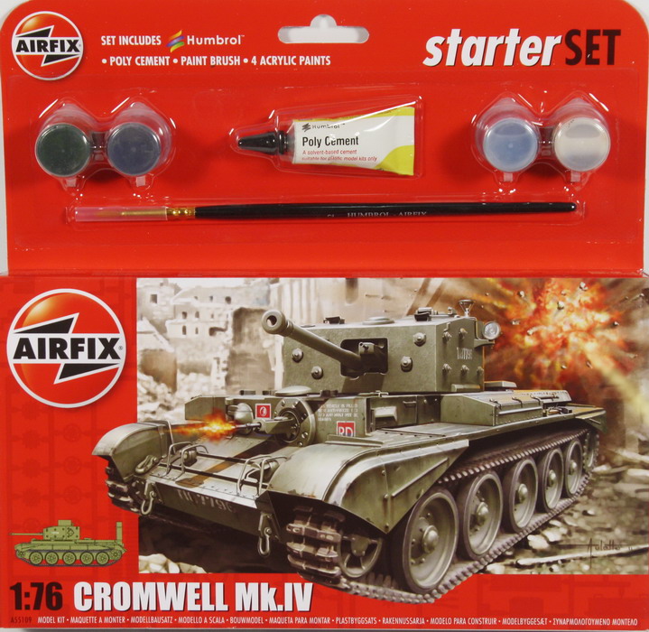 Modeling tank Cromwell Mk. IV, ref. A55109, 1/76, Airfix