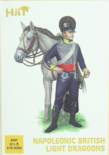 Modeling figures British, light Dragoons, Napoleonic, ref. 8307, 1/72, Hat