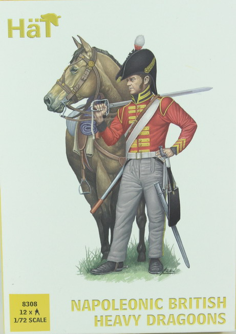 Modeling figures British, heavy Dragoons, Napoleonic, ref. 8308, 1/72, Hat
