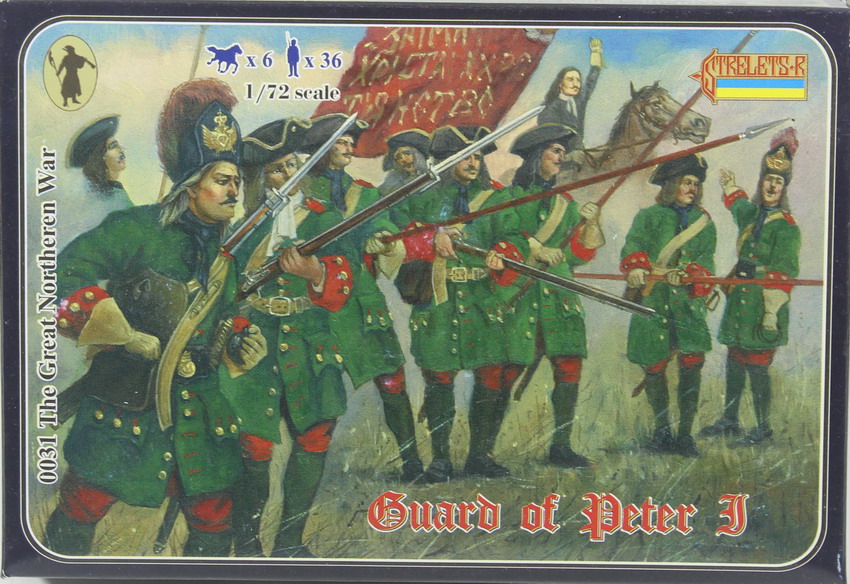 Modeling figures russian, Guard of Peter I, The Great Northeren War, ref. 0031, 1/72, Strelets