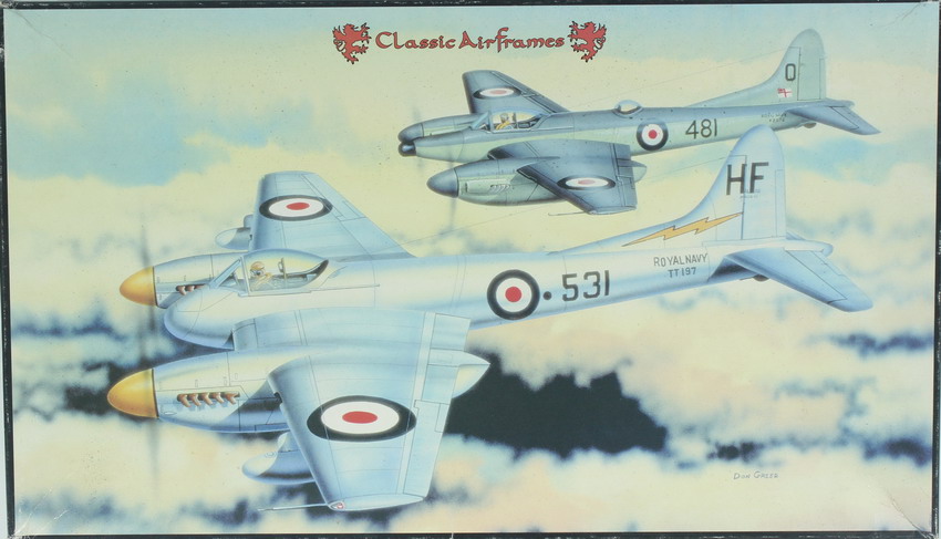 Modeling aircraft De Havilland Sea Hornet, F-20 – NF.21, ref. 459, 1/48, Classic Airframes