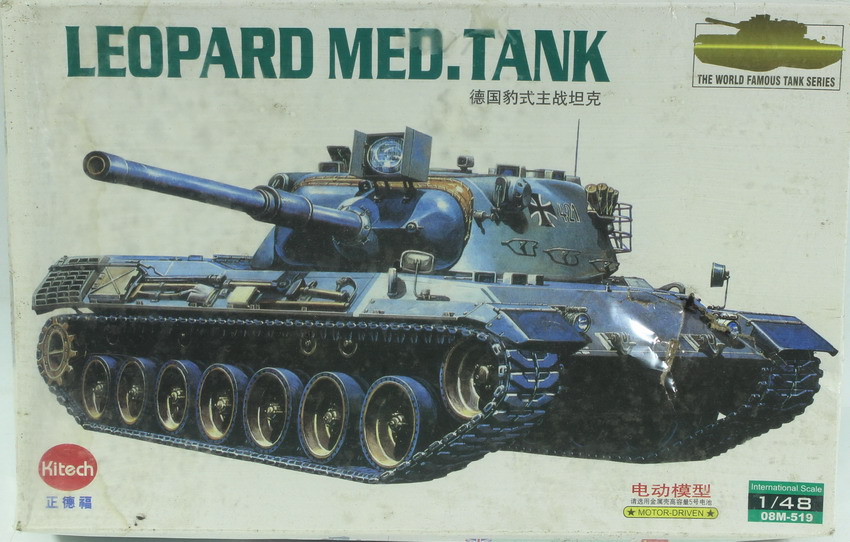 Modeling tank Leopard, ref. 08M-519, 1/48, Kitech