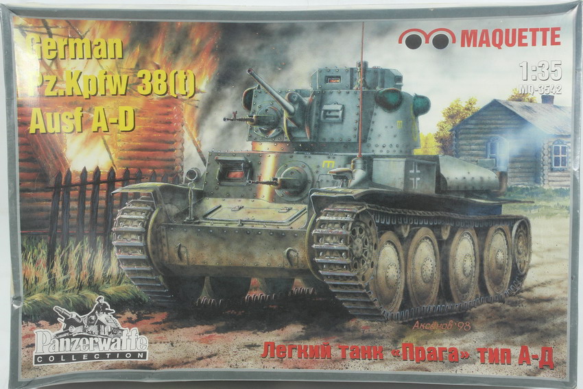 Modeling tank Panzer 38 T, Ausf. A - D, ref. MQ 3542, 1/35, Maquette