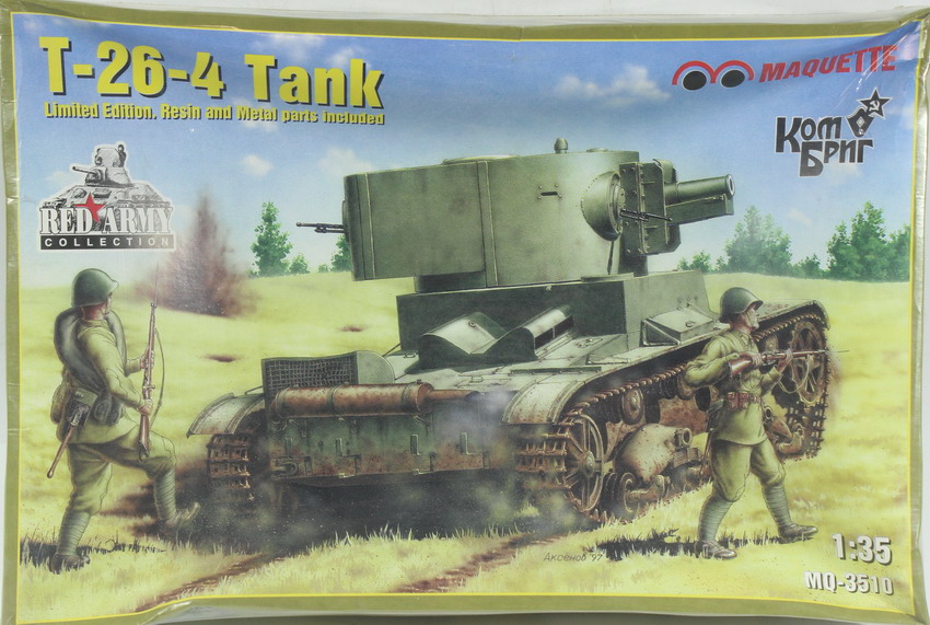 Modeling tank T-26 -4, ref. MQ 3510, 1/35, Maquette