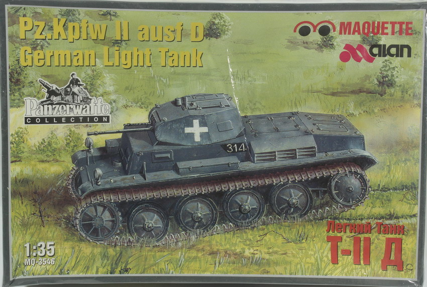 Modeling tank Panzer II Ausf. D, ref. MQ 3546, 1/35, Maquete – Alan