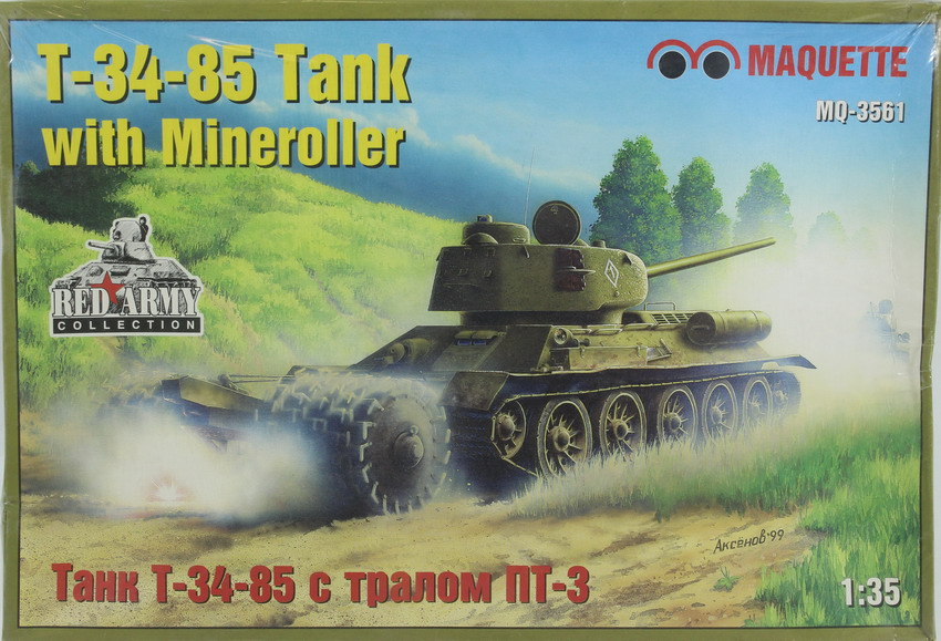 Modeling tank T-34 / 85, mineroller, ref. MQ 3561, 1/35, Maquette