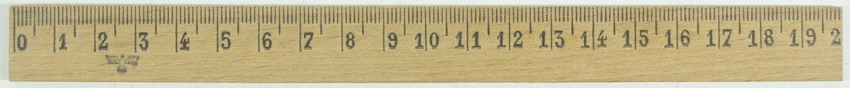 Ruler, wooden, for map holders and the like, original German World War II?