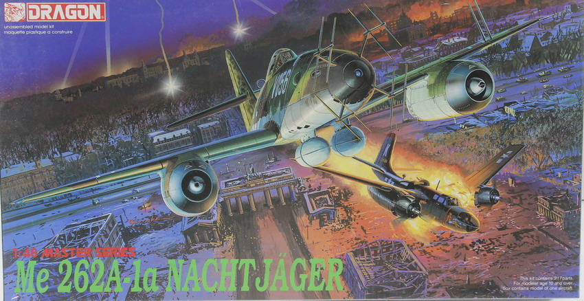Modeling aircraft Messerschmitt Me-262, A-1a, Nachtjäger, ref. 5515, 1/48, Dragón