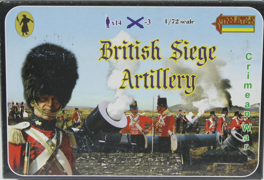 Modeling figures Bristish siege artillery, Crimean War, ref. 062, 1/72, Strelets