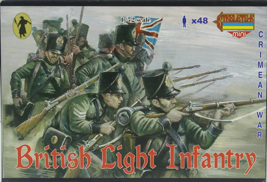 Modeling figures Bristish Light Infantry, Crimean War, ref. M030, 1/72, Strelets