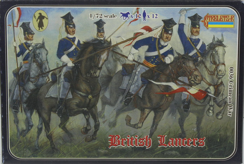 Modeling figures Bristish Lancers, Crimean War, ref. 0036, 1/72, Strelets