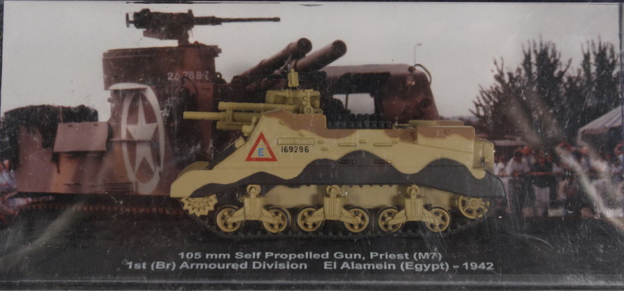 Modeling vehículo Priest, M7, El Alamein – Egypt 1942, 1/72, Altaya