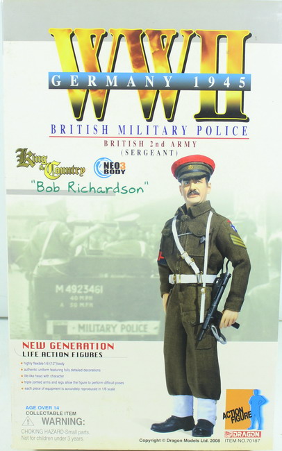 Action Figure 1/6, Bob Richardson, British Military Police, ref. 70187, 1/6, Dragón
