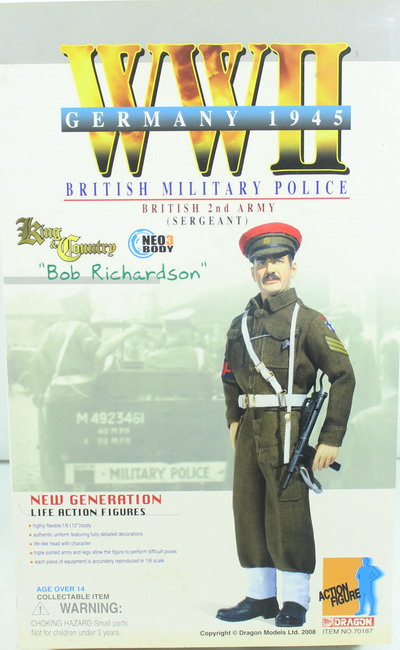 Action Figure 1/6, Bob Richardson, British Military Police, ref. 70187, Dragón