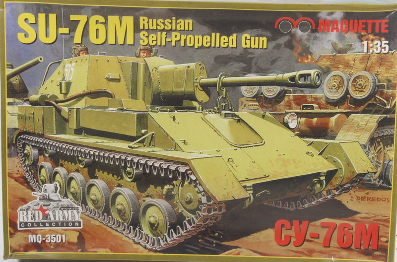 Modeling vehicle self-propelled gun Su-76 M, ref. MQ 3501, 1-35, Maquette - RPM