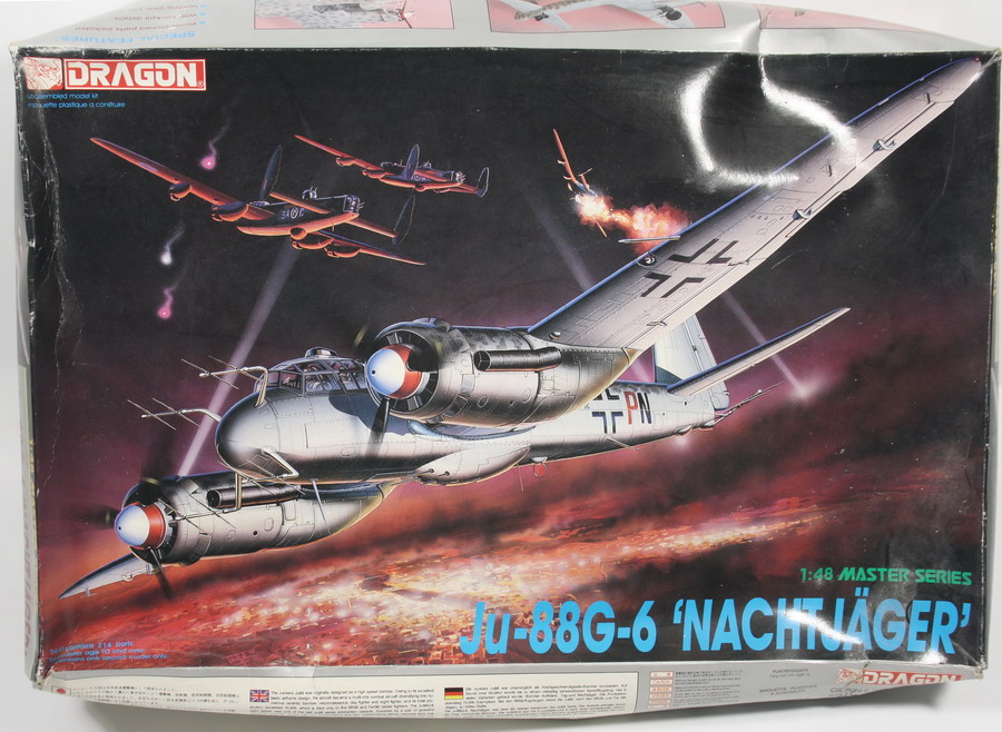 Modeling aircraft Junkers Ju-88 G-6, Nachtjäger, ref. 5509, 1/48, Dragon, incomplete
