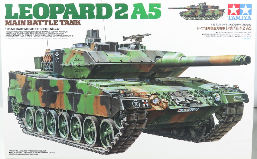 Modeling tank Leopard 2A5, ref. 35242, 1/35, Tamiya