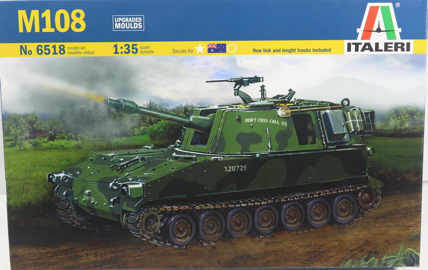 Modeling self-propelled artillery M 108, ref. 6518, 1/35, Italeri