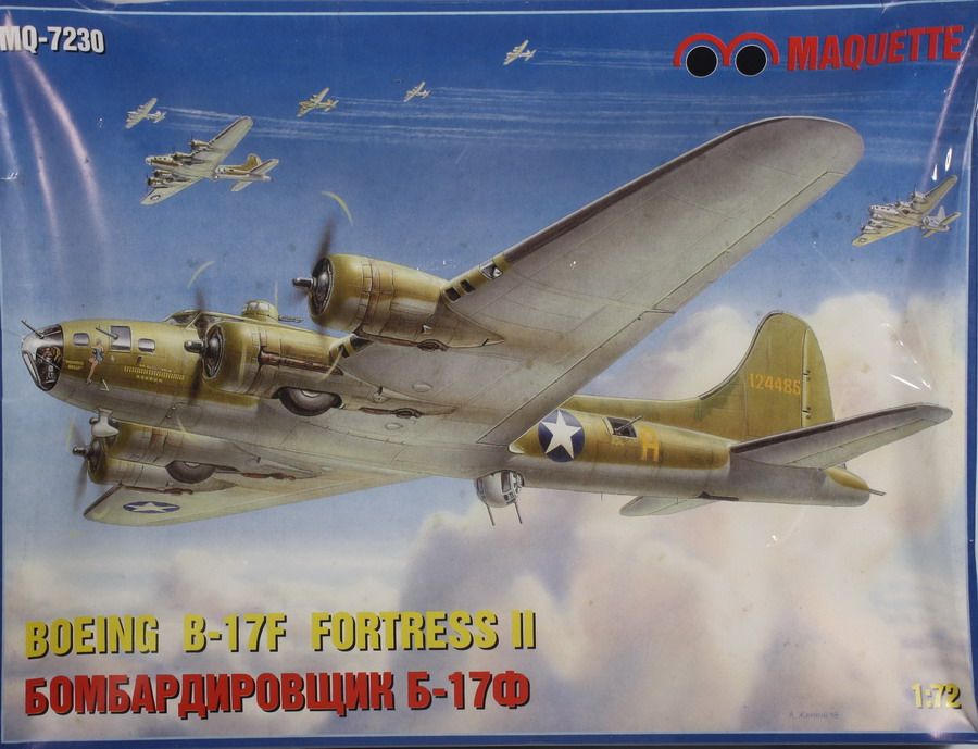 Modeling aircraft Boeing B-17 F Fortress II, ref. MQ-7230, 1/72, Maquette