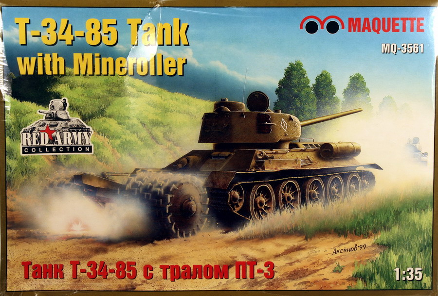 Modeling tank T-34-85 Mineroller, ref. MQ-3561, 1/35, Maquette