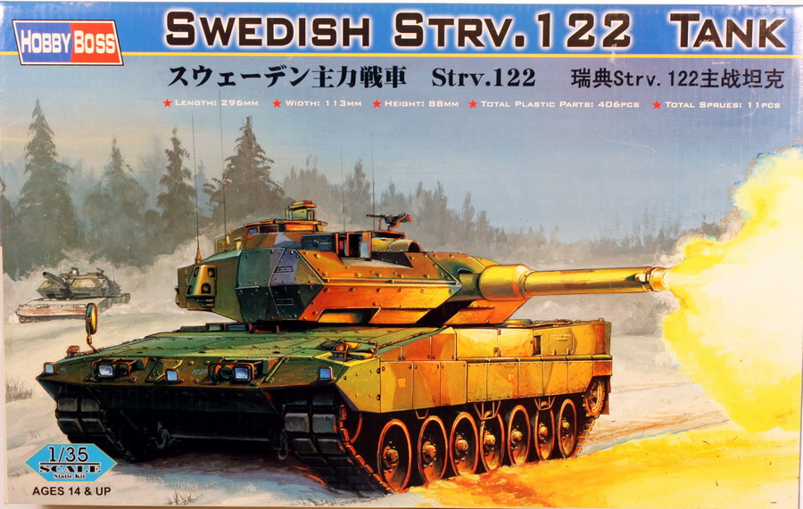 Modeling tank STRV. 122, Swedish, ref. 82404, 1/35, Hobby Boss