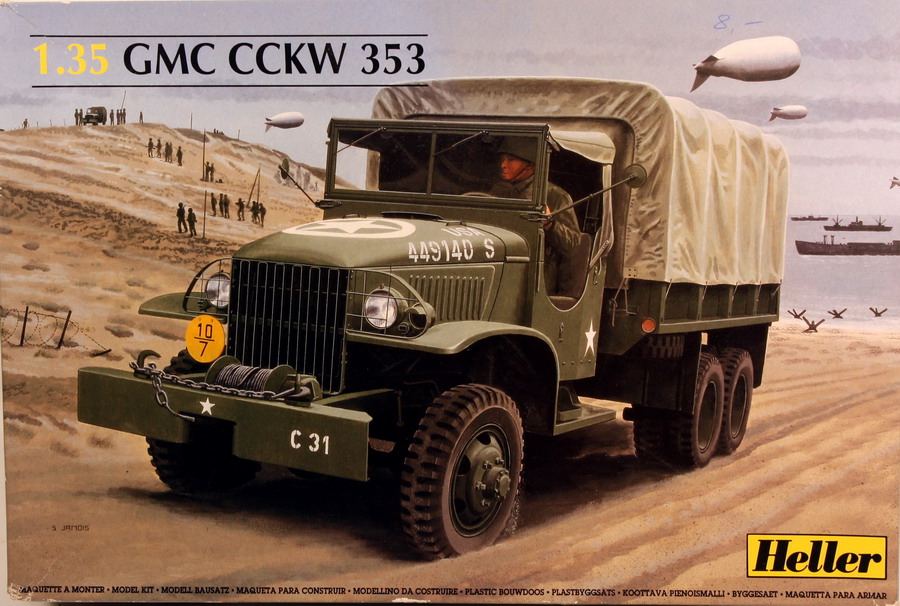 Modeling truck GMC CCKW 353, ref. 81121, 1/35, Heller