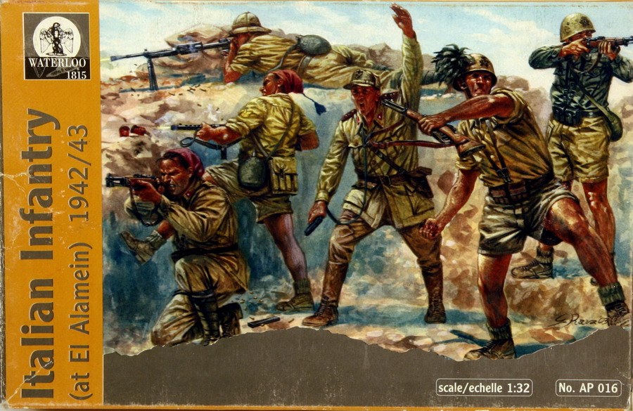 Modeling figures infantry, Italian, El Alamein, 1942/43, ref. AP 016, 1/32, Waterloo
