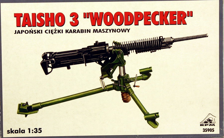 Modeling accesories machine gun Taisho 3, Woodpecker, ref. 35905, 1/35, RPM