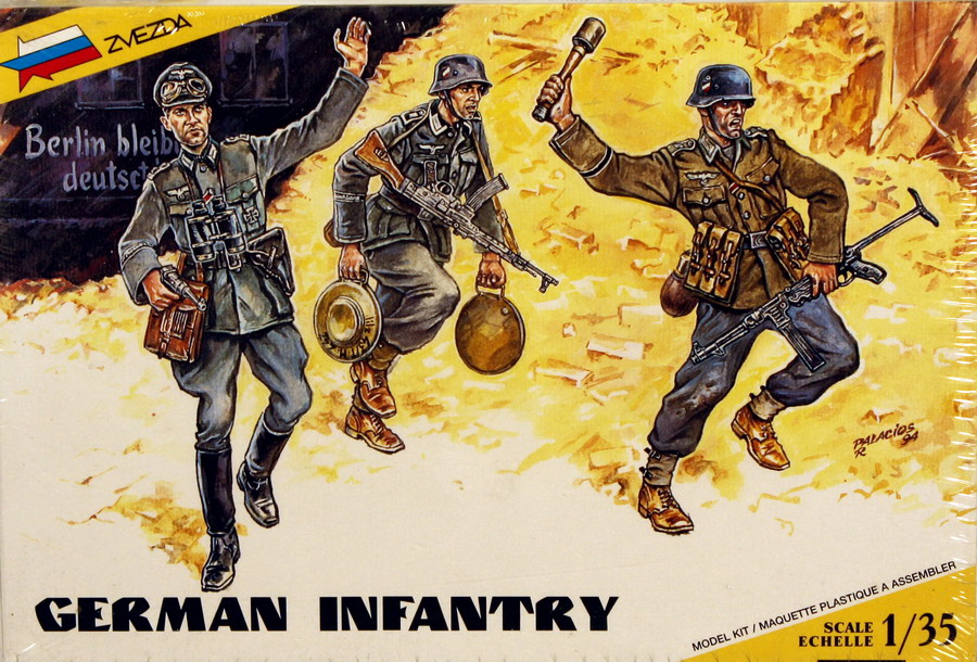 Modeling tank German infantry, Heer, ref. 3512, 1/35, Zvezda