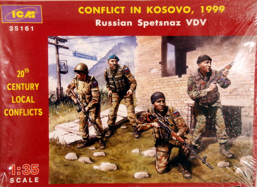 Modeling figures Conflict in Kosovo, 1999, Russian Spetsnaz VDV, ref. 35161, 1/35, ICM