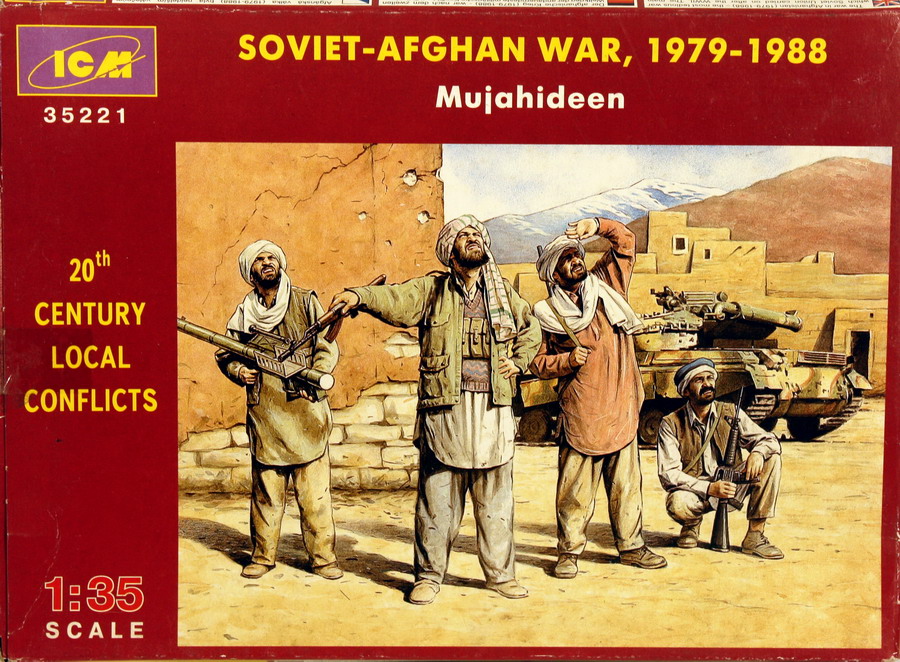 Modeling figures Soviet Afghan War 1979-1988, Mujahideen, ref. 35221, 1/35, ICM