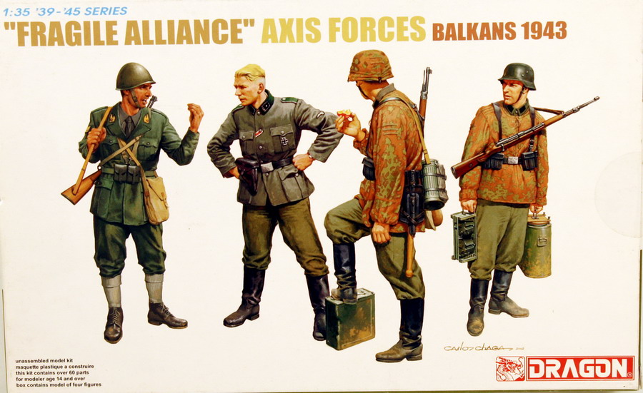 Modeling figures German, fragile Alliance, axis forces, Balkans 1943, ref. 6563, 1/35, Dragón