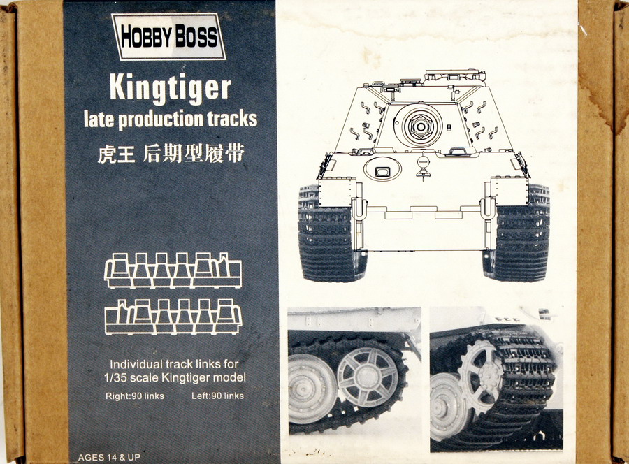 Modeling accesories tracks Panzer VI, Kingtiger, late, ref. 81002, 1,35, Hobby Boss