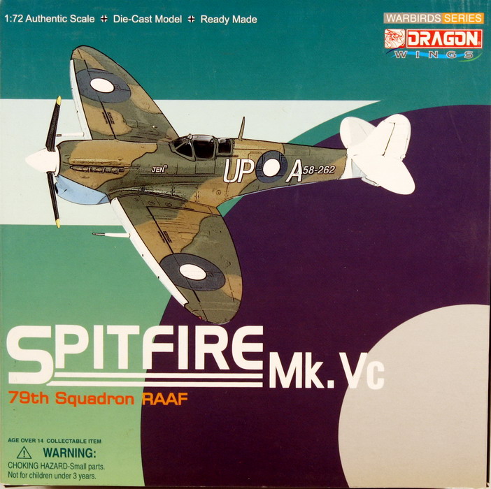 Modeling aircraft Spitfire Mk. VC, 79 th Squadron RAAF, ref. 50167, 1/72, Dragon Warbirds